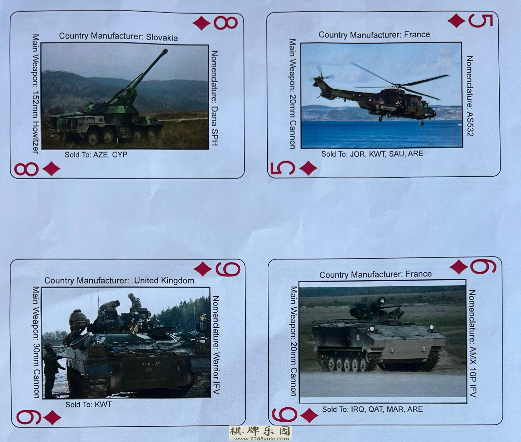 美媒：美军将向乌军提供印有北约武器装备扑克